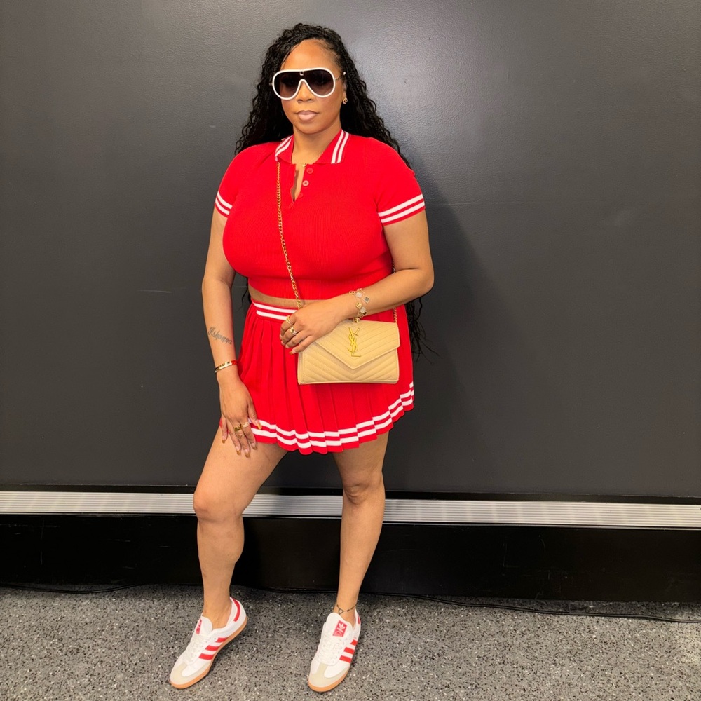 2pc tennis skirt set